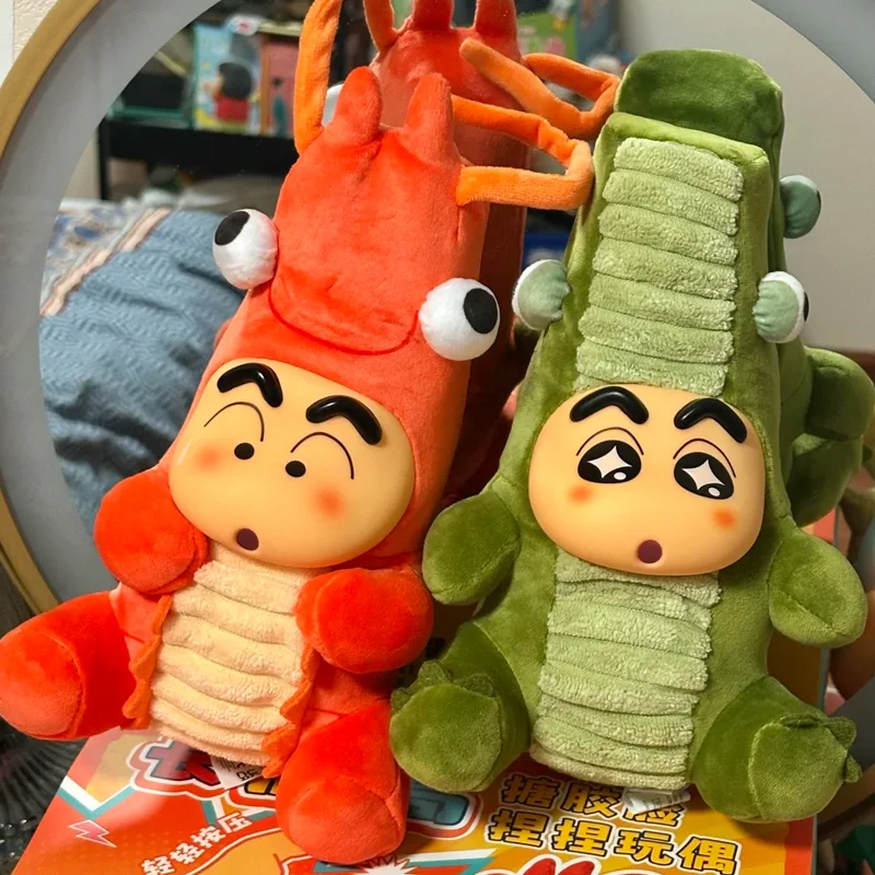 

52 игрушки Crayon Shinchan Mystery Box Taller Growable Vinyl Face Squishy плюшевая кукла милая кавайная мягкая игрушка фигурка подарок для девочек