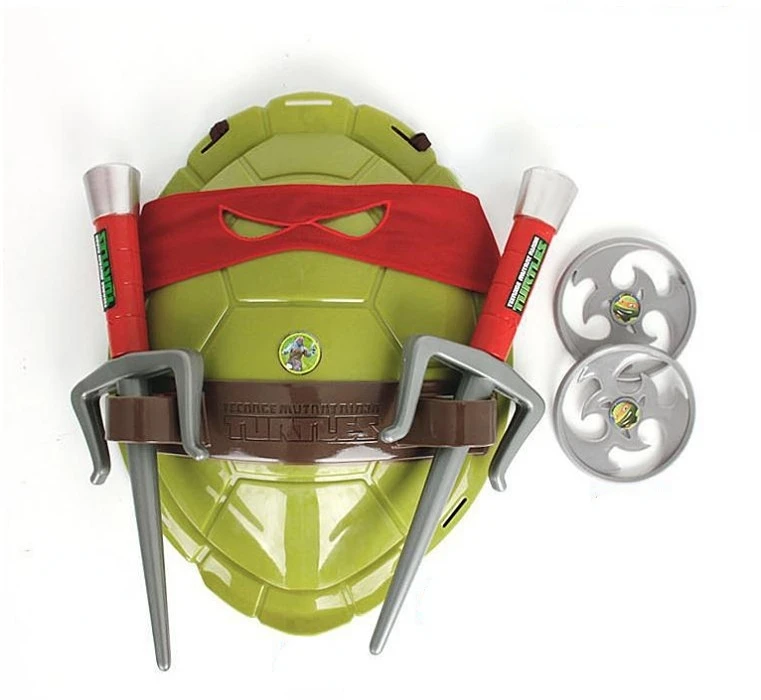 Ninja Turtles Turtle Shell Raphael Leonardo Da Vinci Donatello Weapon Turtle Shell Set Cosplay Halloween Children\'s toy gifts