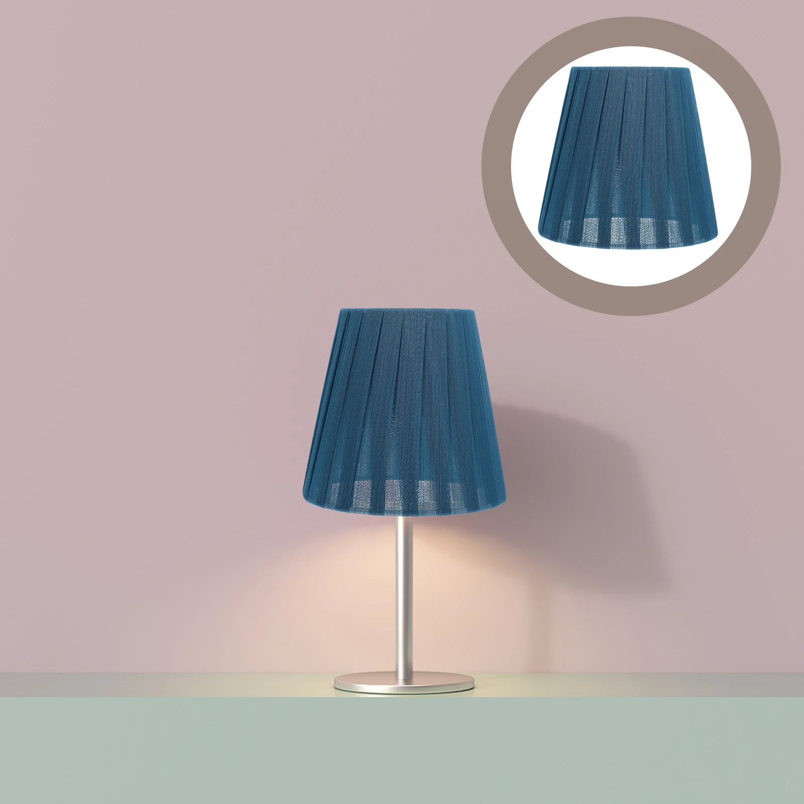 

6pcs Nordic Modern Lampshade Yarn Strip Cover Clip-Bubble Type Wall Ceiling Light Shade Fabric Lamp Cover For Bedroom Living