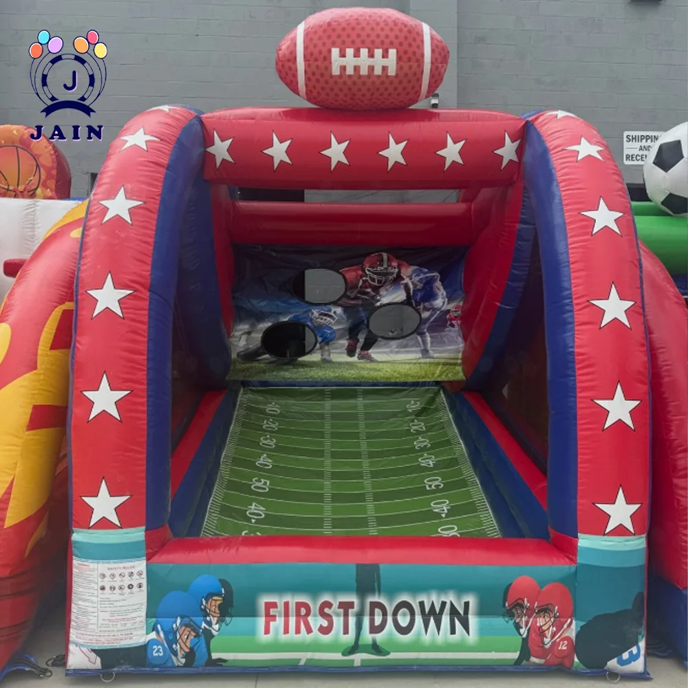 

4 in 1 Commercial Rental Inflatable Carnival Game Inflatable Sport Games Soccer Dart Knock Down Basketball Hoop Ring Ross Game