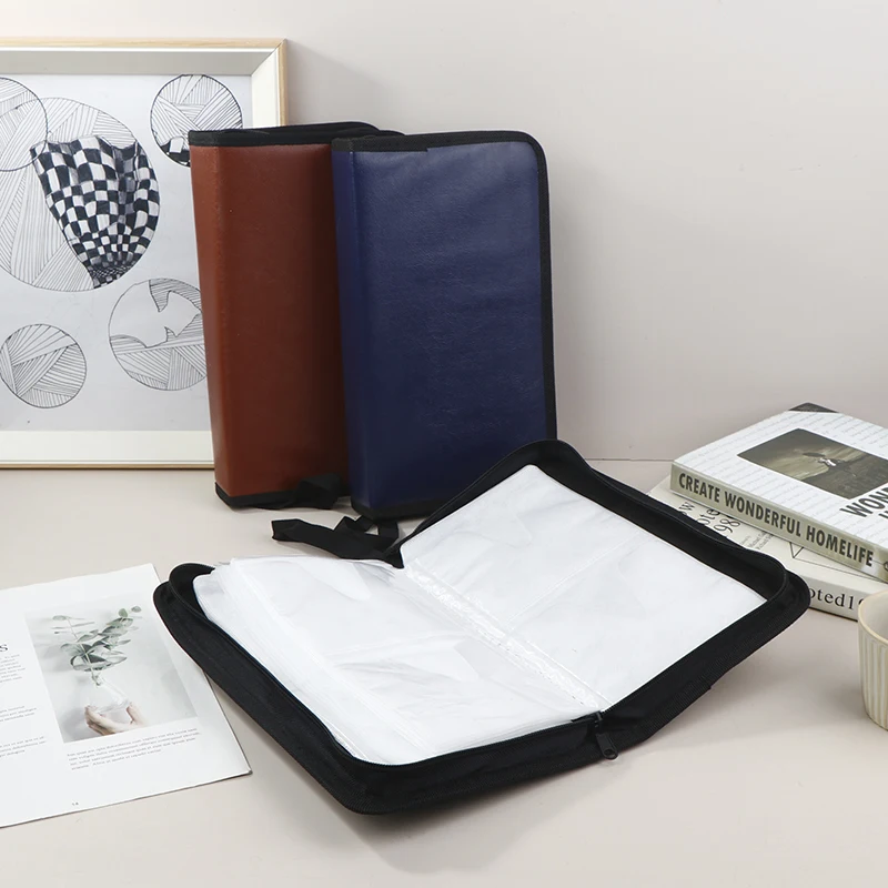 New 80 PU Imitation Leather Car CD Pack Carry Case Cover Disc Storage Holder CD Sleeve Wallet Album Hard Box DVD Disc Pack - view 3