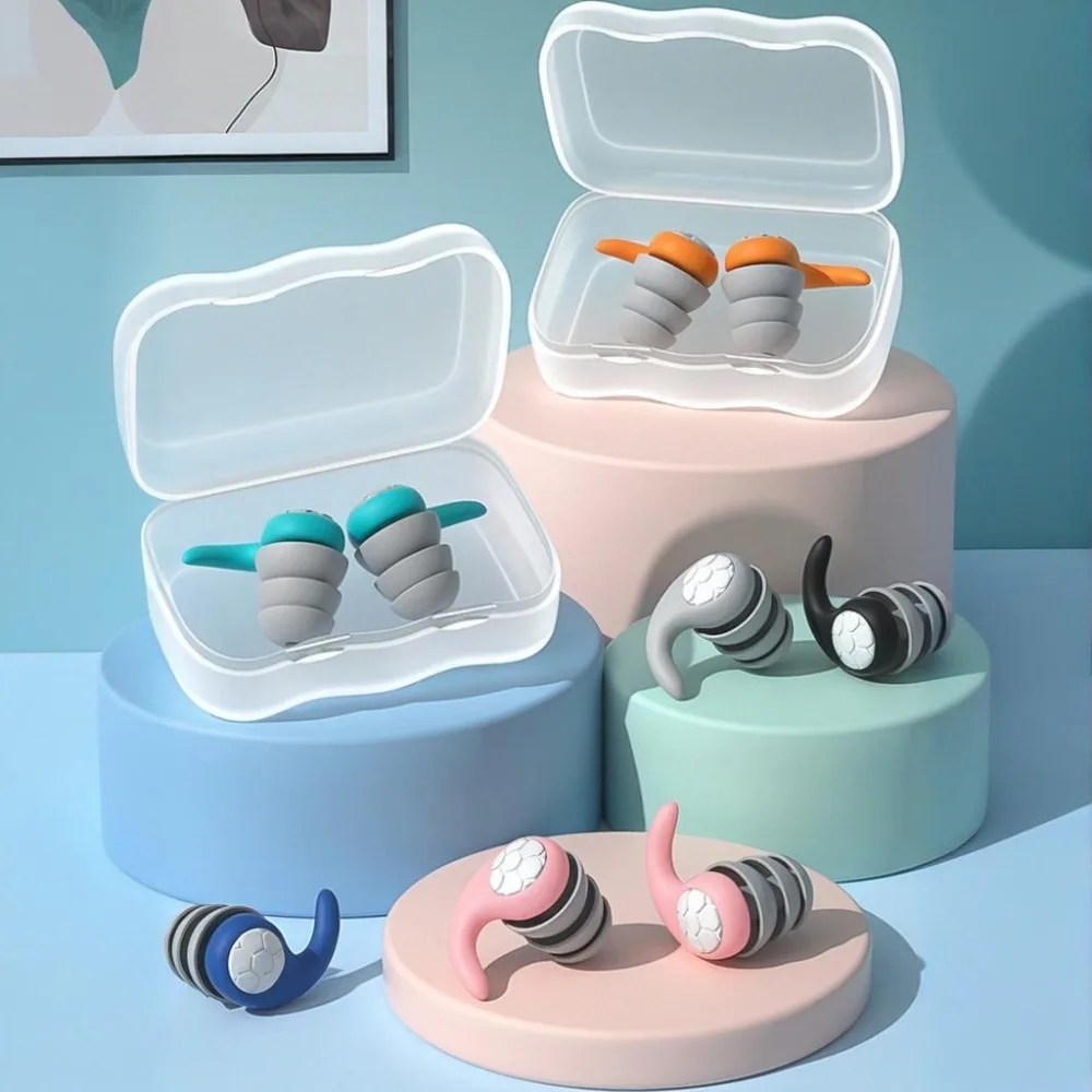 Bouchons d'oreilles de natation en Silicone, insonorisés, étanches, réduction du bruit du sommeil, Protection auditive, Protection auditive
