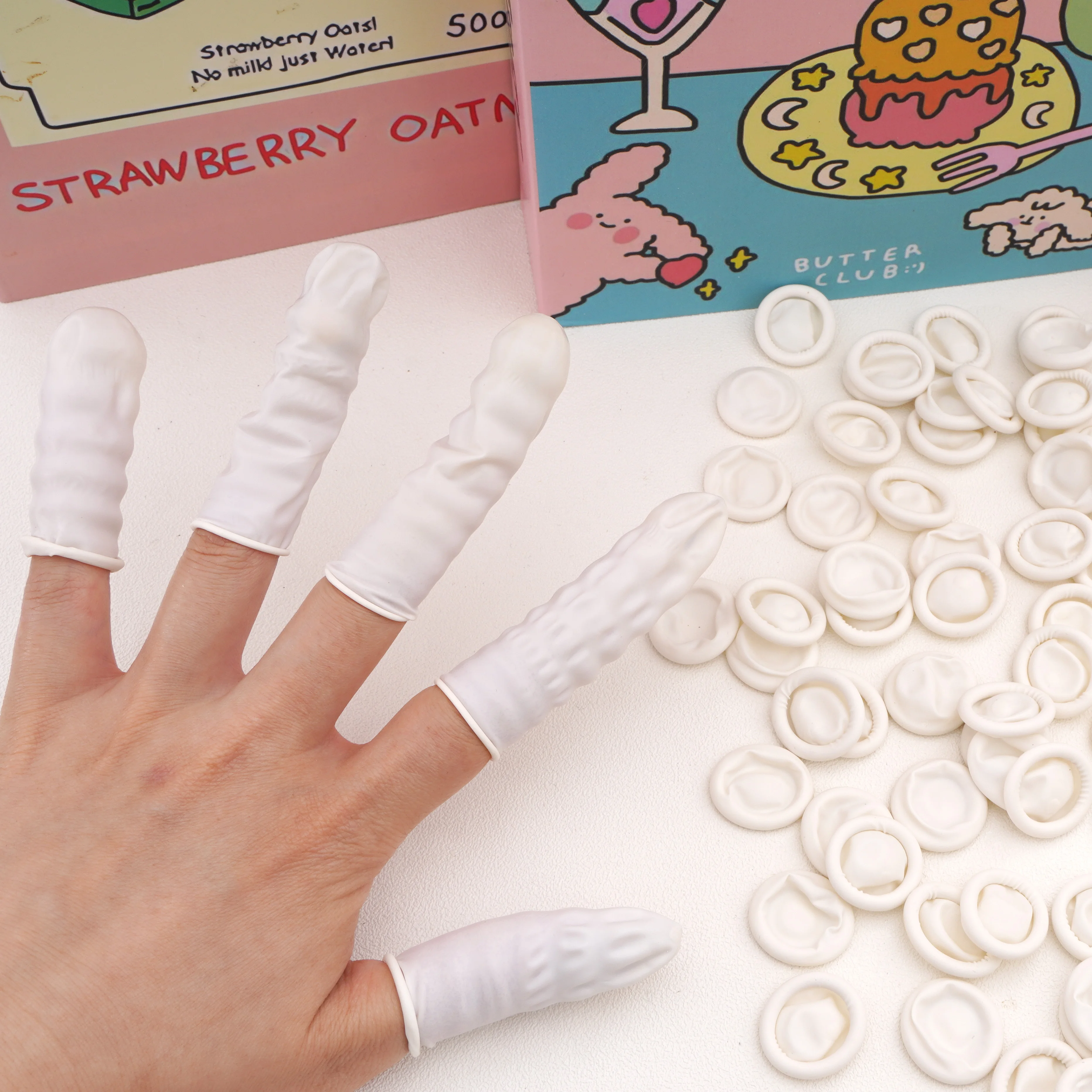5/50/100Pcs Nail Art Finger Cots Disposable Latex Finger Cots Anti-static And Dust-free Rubber Gloves Sewing Protect Diy Tools