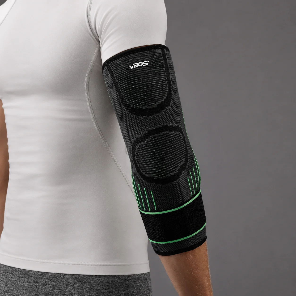 1 PC Gym Elastic Elbow Brace Golfer's Elbow Straps Mild Compression Sleeve view 2
