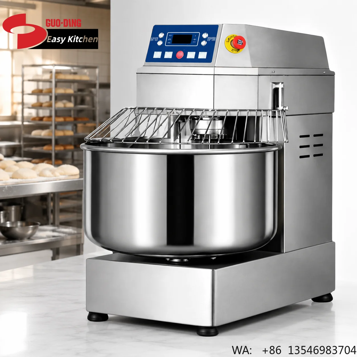 10kg 15kg 20kg 25kg 30kg 50kg 100kg US ETL Certified Baking Equipment Pizza Mixer Spiral Mixer Bread Making Machine Dough Mixer