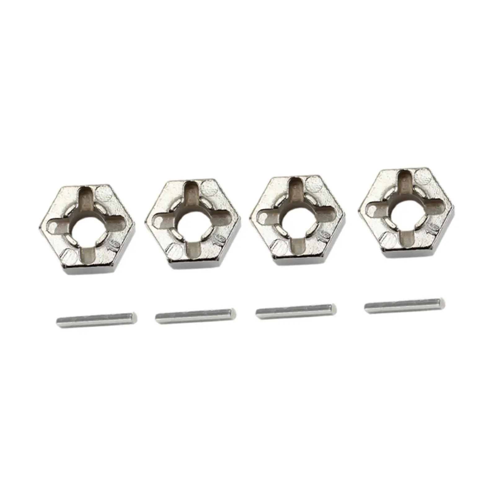 Adaptateurs d'entraînement de roue 4x12mm avec broches, accessoires de bricolage, adaptateurs hexagonaux faciles à installer, pièce de mise à niveau pour Wltoys 12427