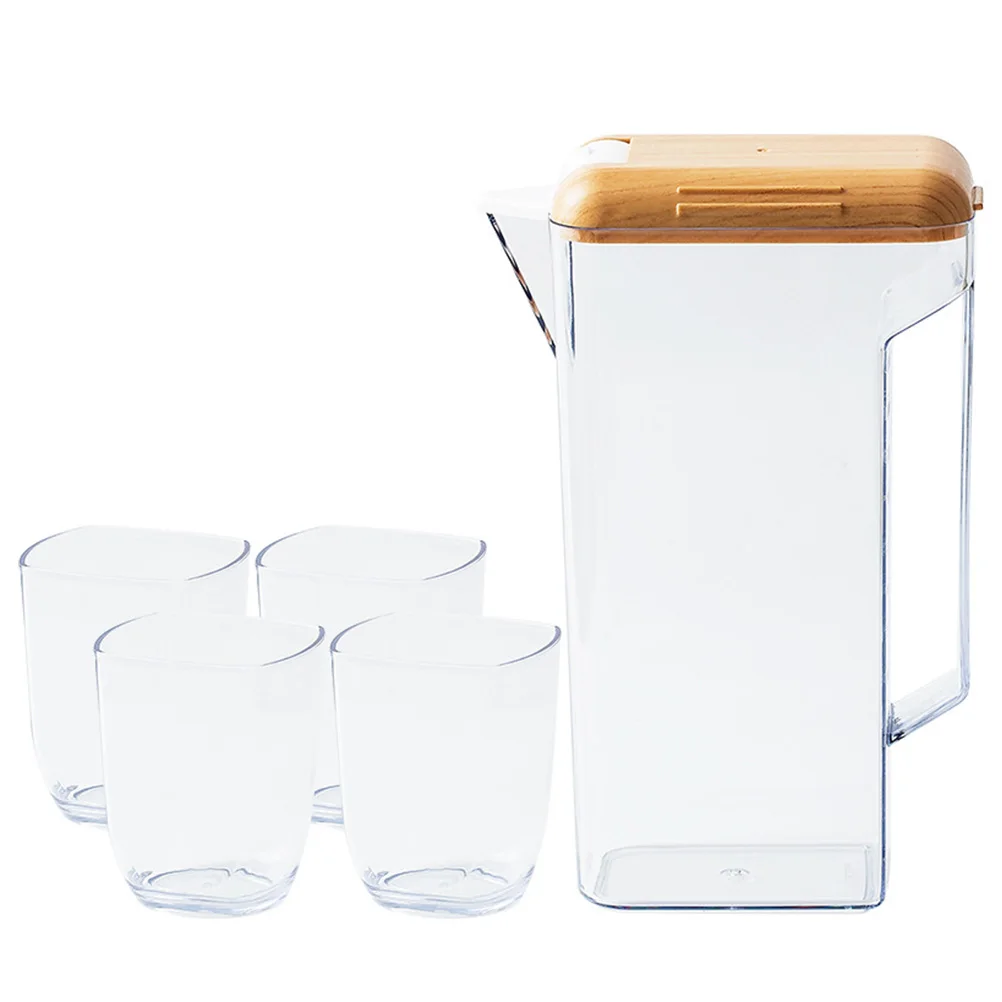 

1600Ml Plastic Clear Cold Water Pitcher Handle Large Capacity Food Safe Material For Juice Beer Tea Picnic Bbq Pool