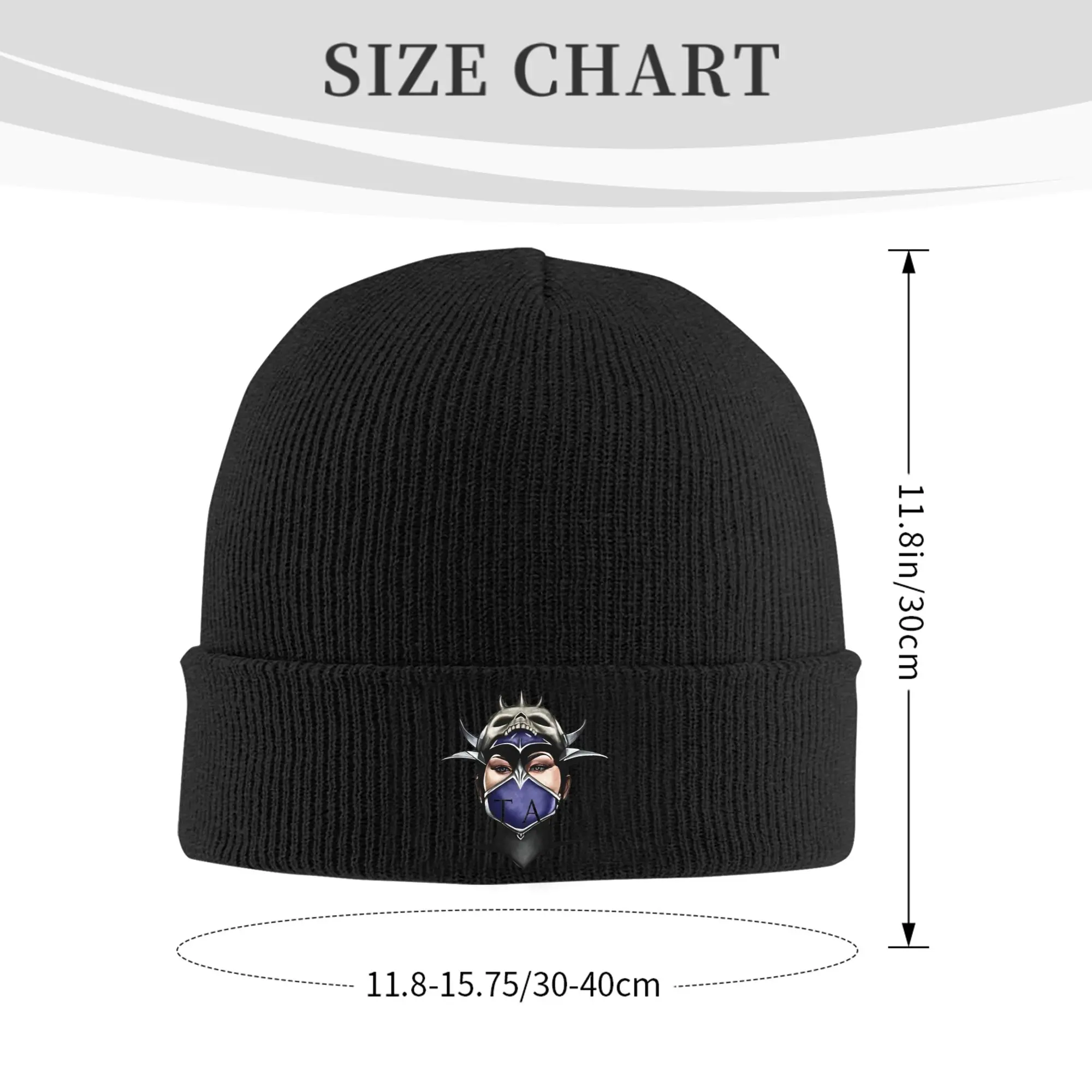 Kitana You Will Learn Respect Mortals Kombats Cuff Beanie For Women Men  Winter Bonnet Knitted Hat