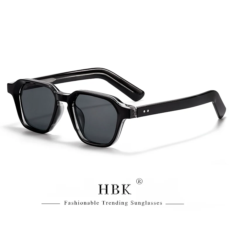 HBK Minimalistische Herren-Sonnenbrille, hochwertige quadratische Sonnenbrille für Damen, Outdoor-Reise, Party-Dekoration, UV400-Schutzbrille – Detail 10