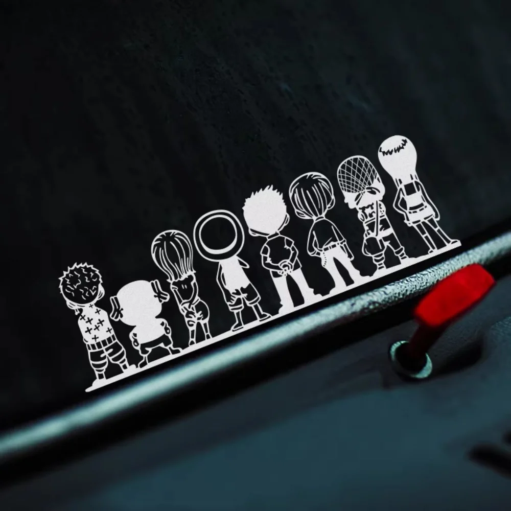 

One Piece Anime Character Stickers Luffy Baby and Ace Baby Back View Car Stickers Car Body Glass Decoration