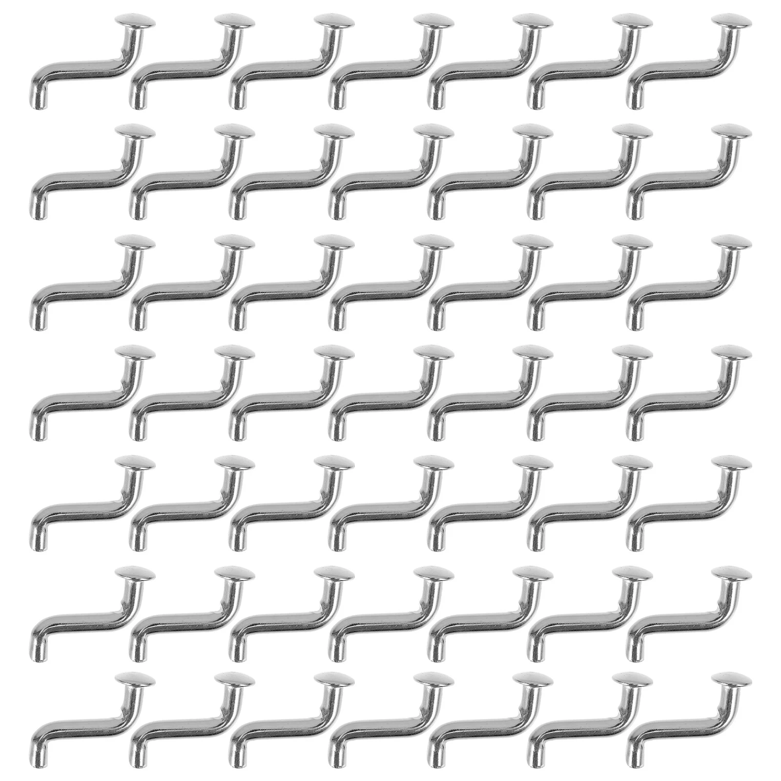 

30pcs Shelf Connectors Pallet Rack Safety Pin Flat Head Rivet Bent Installation Clip For