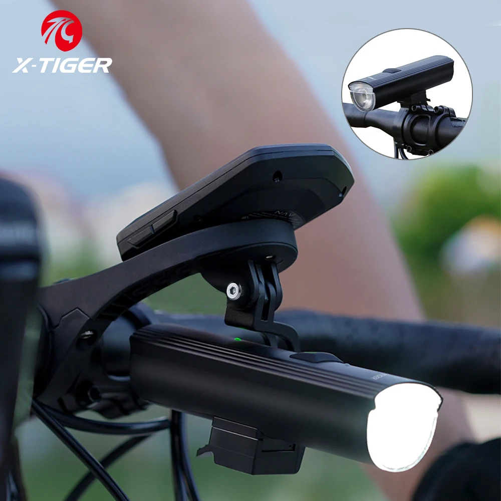 X-TIGER Bike Headlight Bicycle Lamp With Power Bank Rechargeable LED 4500mAh MTB Cycling Light Flashlight Bike Accessories