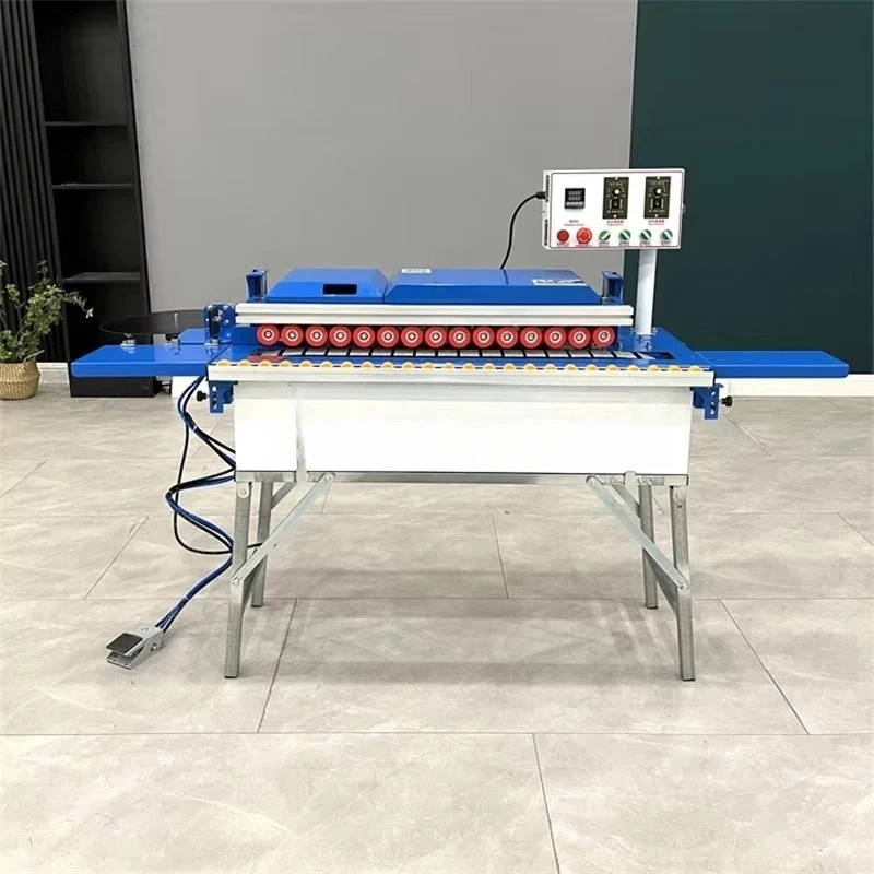 Small Full-Automatic Linear Sealing Polishing hine Wood-Based Panels Woodworking Cinet Furniture Banding All-In-One