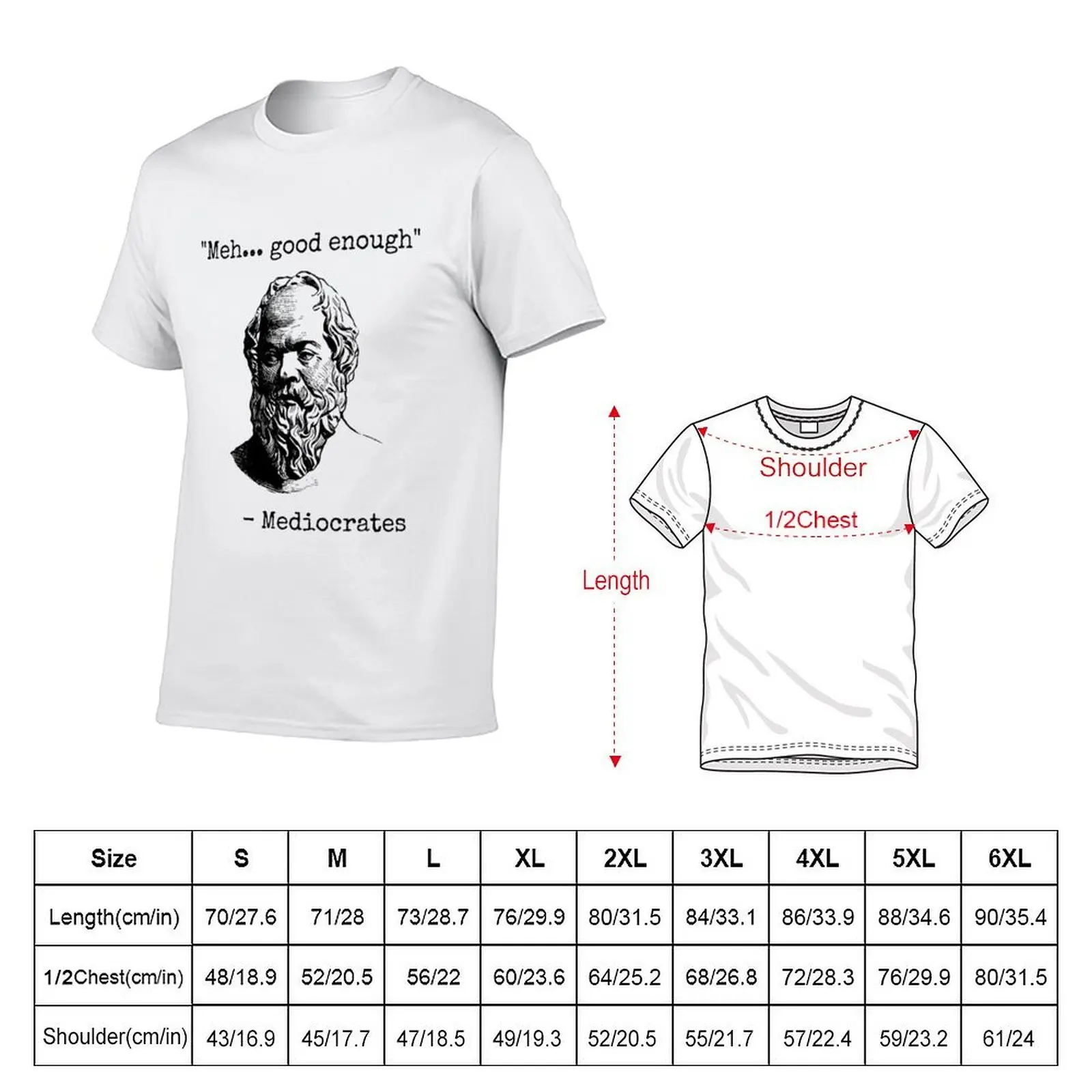 Mediocrates Meh Good Enough Sarcasm T-Shirt g man t shirts for men man t shirts for men T-Shirt