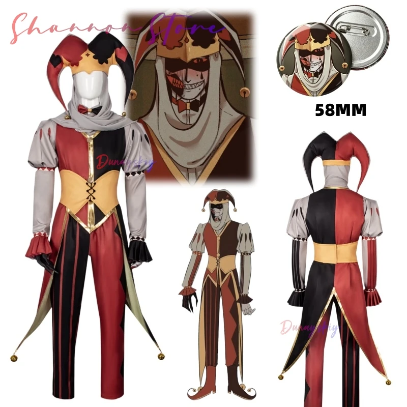 Costume de cosplay Jestyn, Royaume des marionnettes, tenue de clown Jestyn, costume de marionnette, Halloween 2026, nouveauté en stock Duanyskiy@ # %