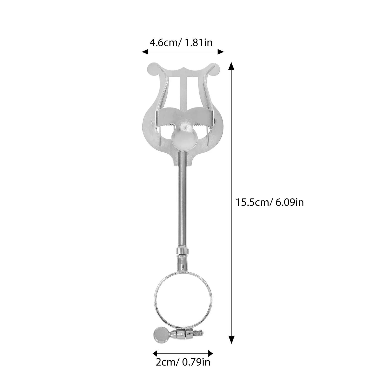 Muziekscore Clip Zilver Ijzeren Bladmuziek Houder Draagbaar Voor Klarinet Spelers Instrument Accessoires Notatie Klem
