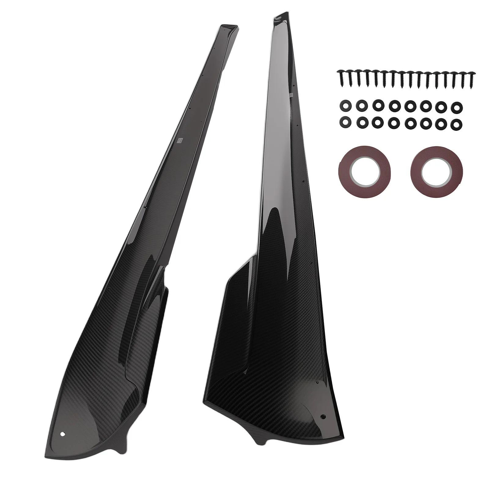 

Side Body Kit Skirts for Tesla Model S Base Long Range Plaid 2021-2024 Black