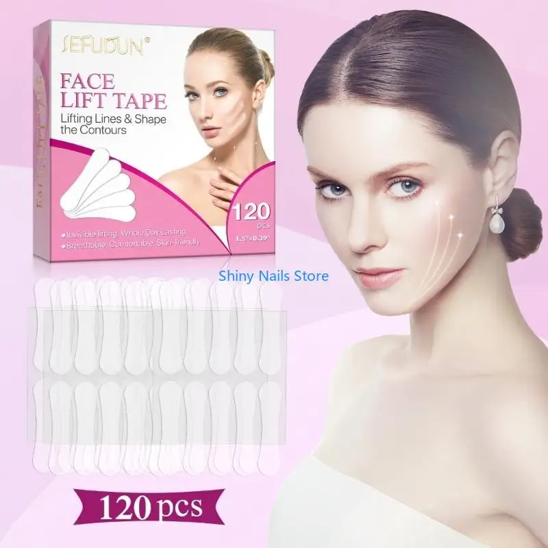 

120pcs Face Lift Tapes and Bands Facelift Tape for Face Invisible Party Gift