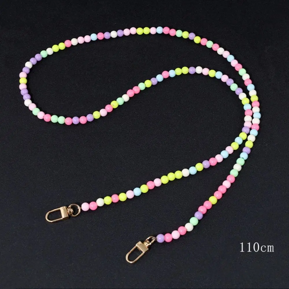 Fashion 110cm/120cm Purse Pearl Strap DIY Replacement Bag Lanyard Beaded Chain Shoulder Bag