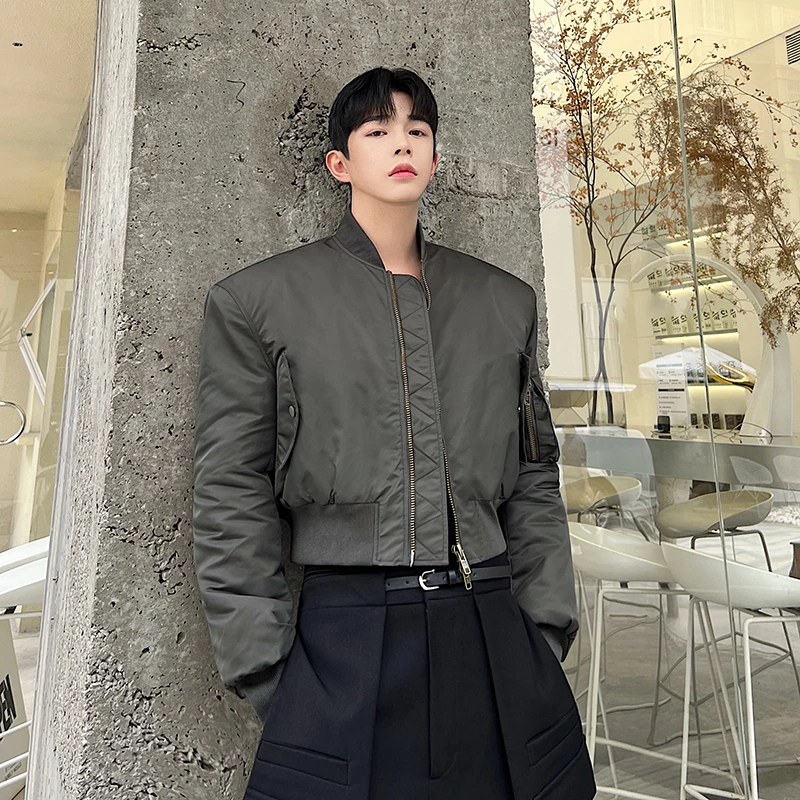 

2025 New Men's Thiened Jaet Coat Casual Military een ort Motorcycle Cotton Clothes Functional Faionable Winter Oute...