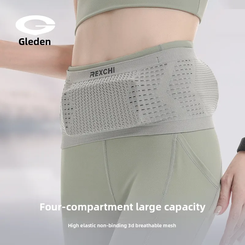 

Sports waist bag,large capacity,men's and women's outdoor running and cycling multifunctional waist bag,breathable and anti slip