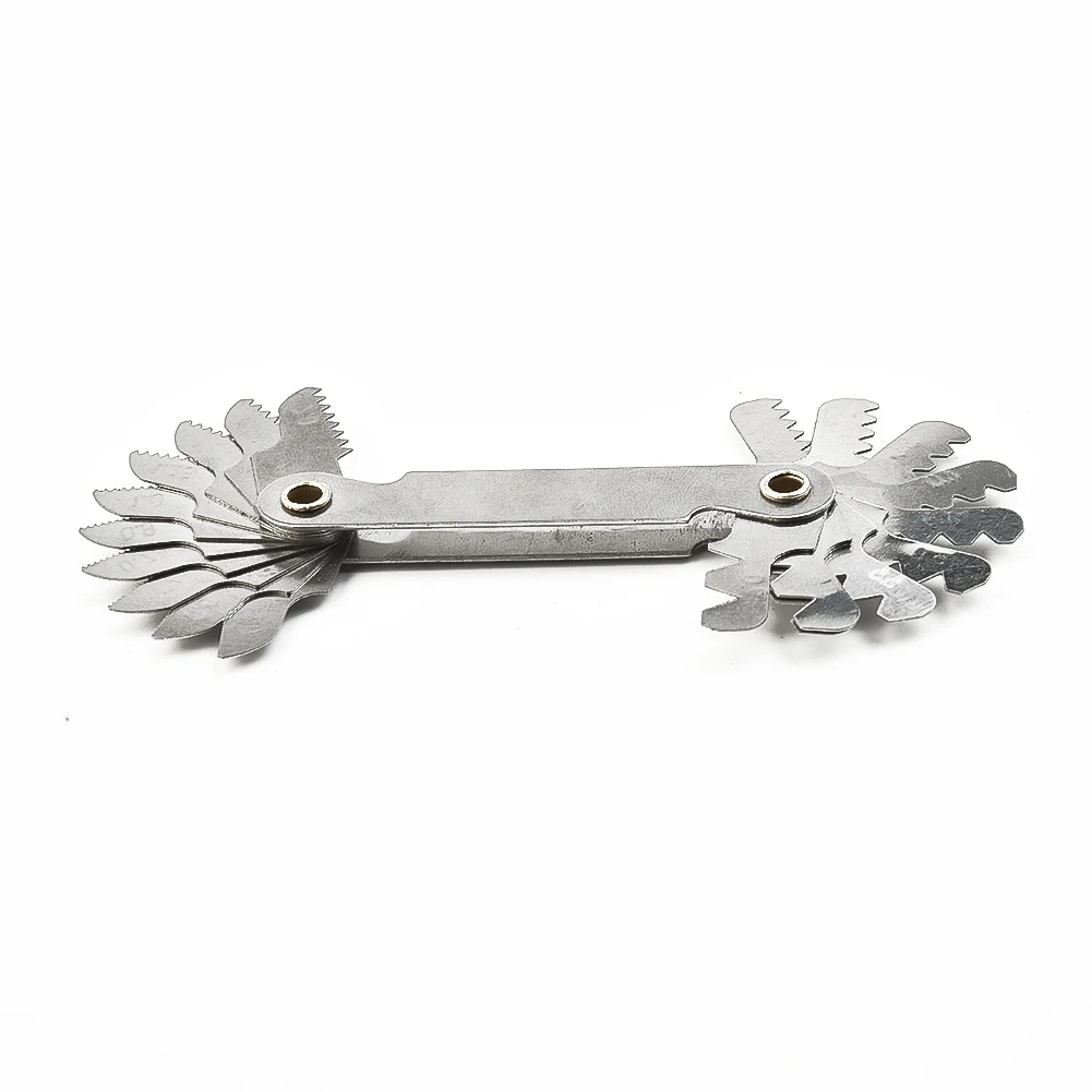 High Quality Practical Gauge Thread Measuring Gauge Cutting 1x Inch 55° Measuring Pitch Quenching Processing Set