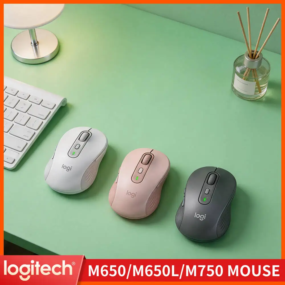 Silent M750 Wireless Mouse - 4000 Adjustable DPI, Dual Connection, Recycled Plastic, Home Office Helper
