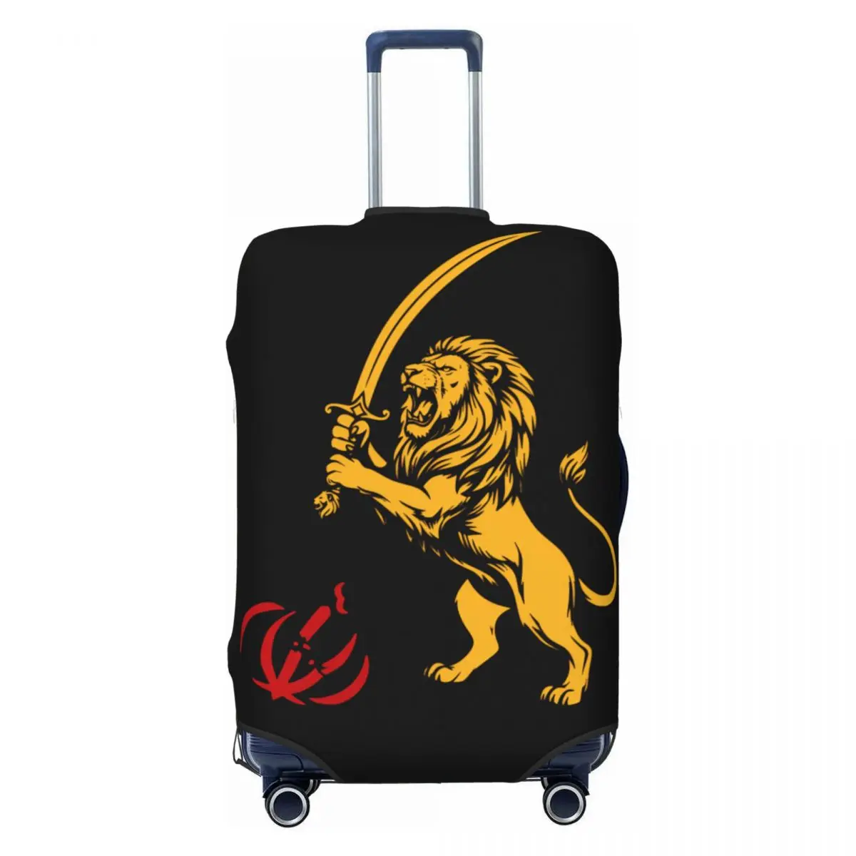 

The Lion Iran Uprising Suitcase Cover Holiday Travel Elastic Luggage Case Protection