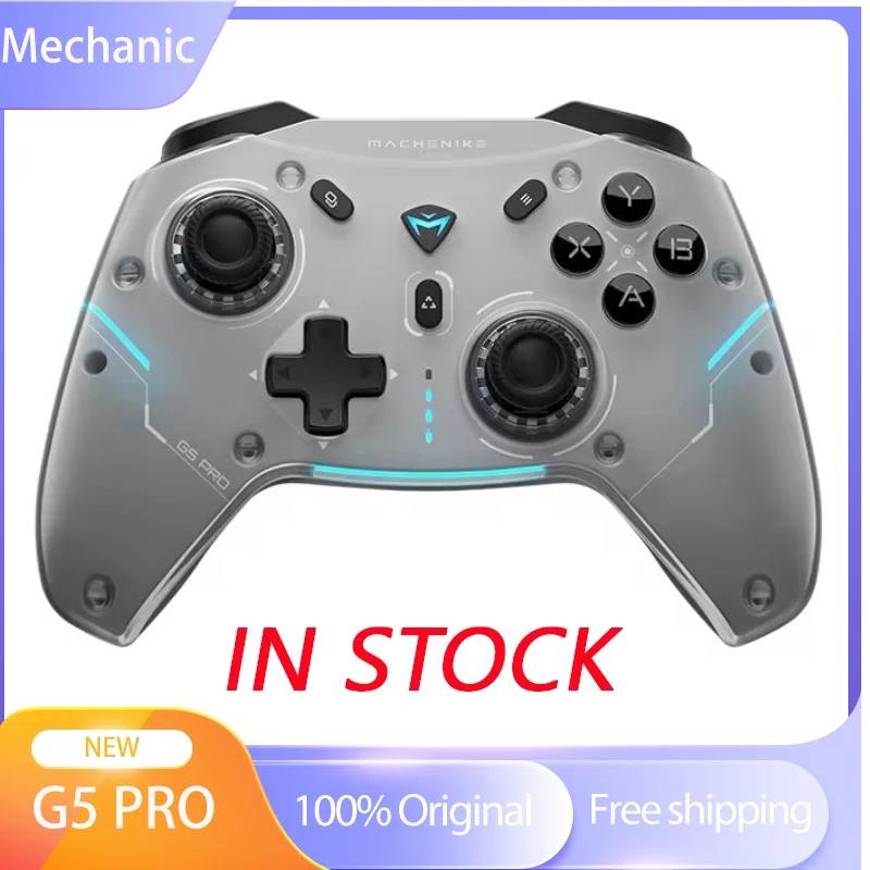 

Machenike Mechanic G5pro Max Play Three Modes 2.4g g5 pro Optical Game Handle Hot Plug Hall Rocker Switch Pc Steam gamepads