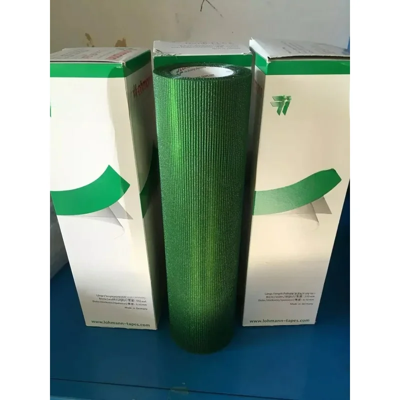 Roman - LOHMANN El adhesivo verde de doble cara de 0,1 mm importado es transparente Por favor 0,2 mm 31 cm * 4,5 m