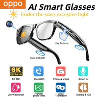 OPPO 6K AI Smart Glasses 800W Pixel Camera Bluetooth HD Call Voice Assistant Stereo Music Player Translate Photochromic Glasse