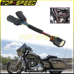 Motorcycle Y Wiring Harness Rear TailLights Plug Accessories For Harley Road King Special Street GlideFLHX FLHRXS 2006-23 Black