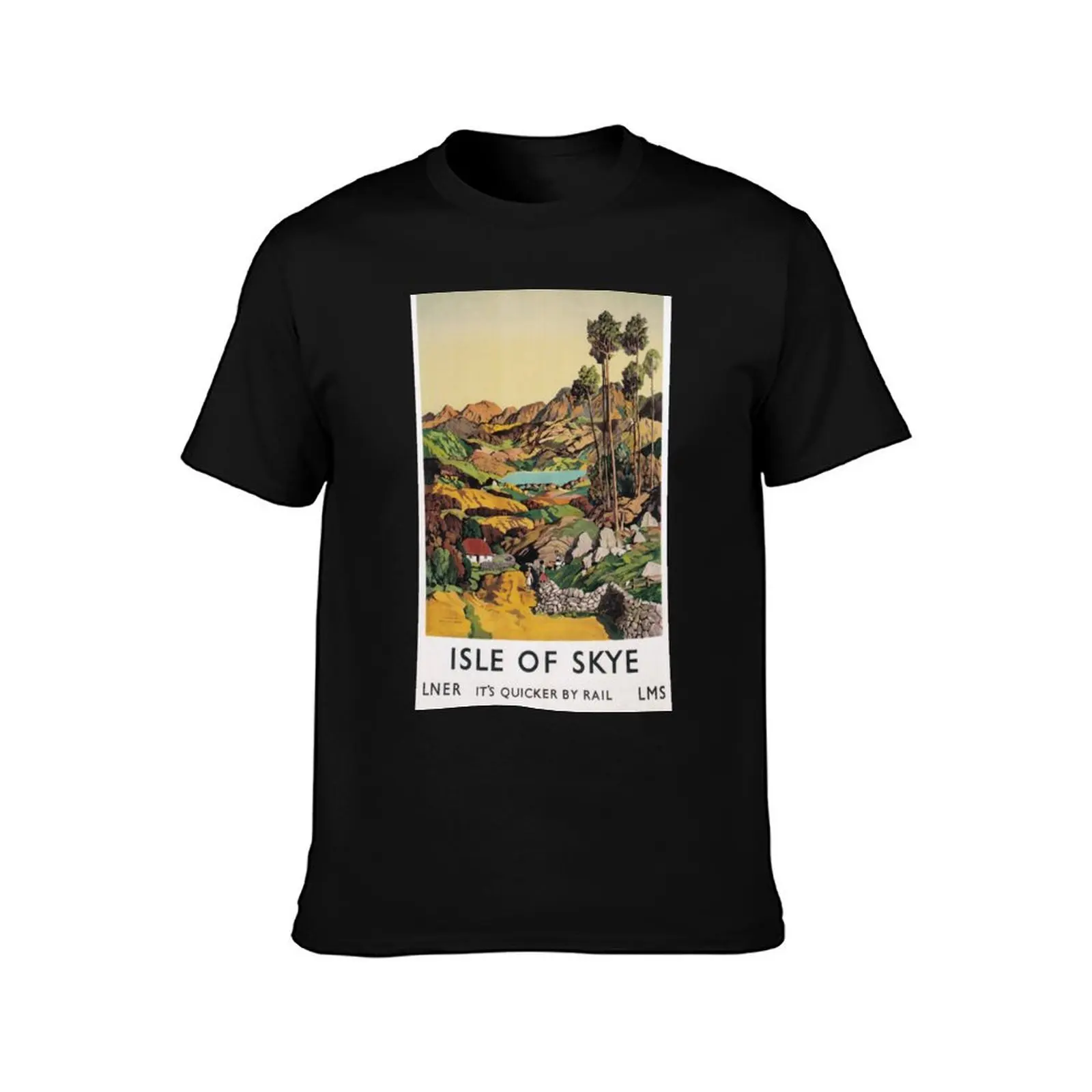 Isle of Skye, Scotland - Vintage Railway Travel Poster - 1939 T-Shirt Streetwear Print Tee Shirt T-Shirt
