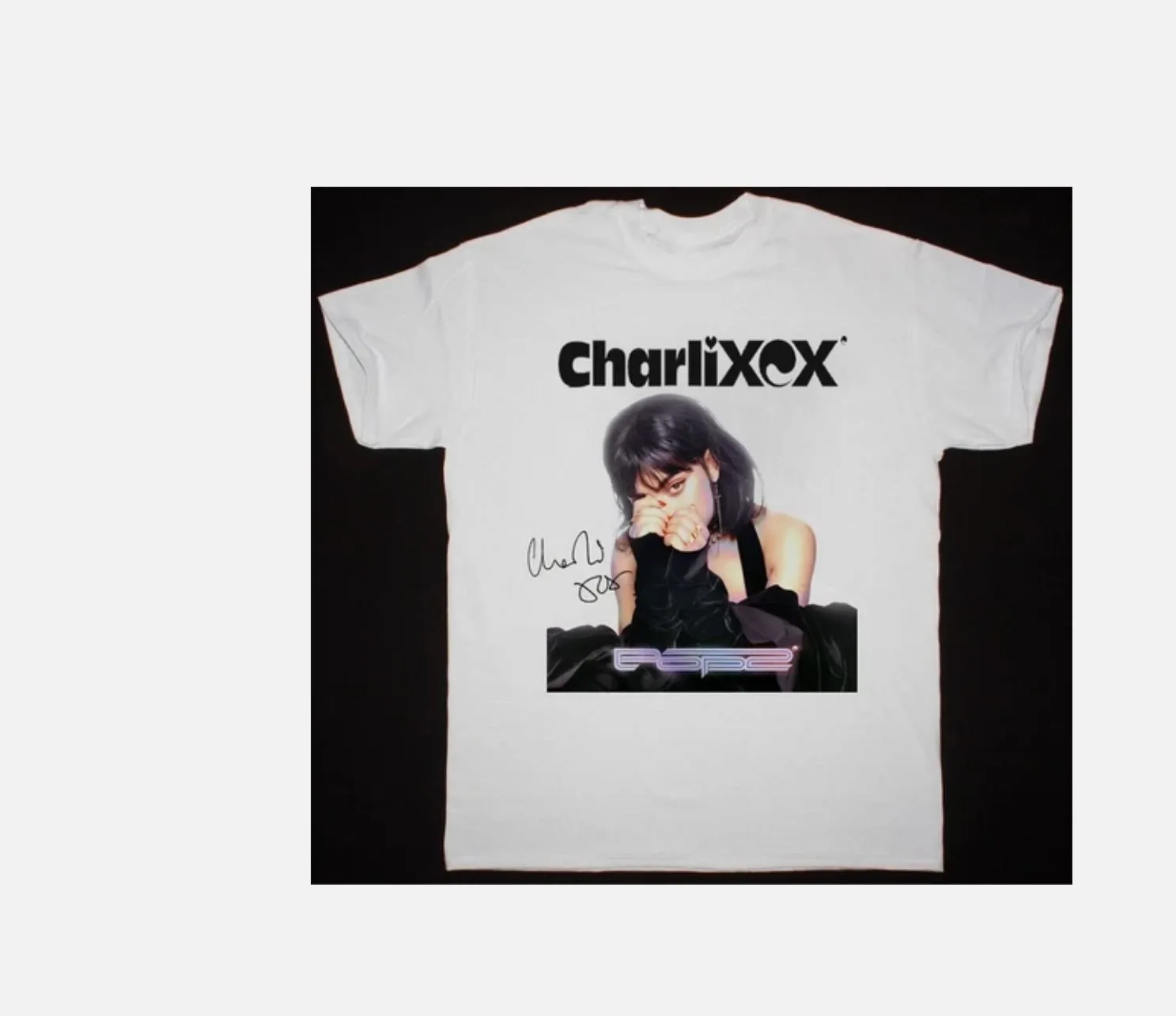 Charli XCX – Pop 2, фирменная белая рубашка унисекс с короткими рукавами всех размеров, мужская одежда, мужская одежда Charli XCX – Pop 2, фирменная белая рубашка унисекс с короткими рукавами всех размеров, мужская одежда, мужская одежда