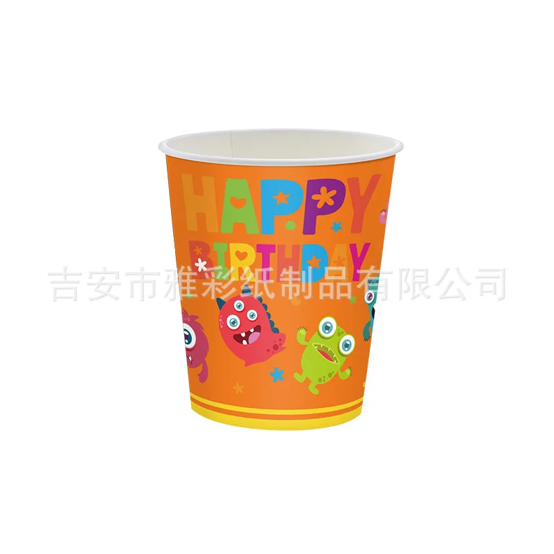 Little Monster Theme Birthday Party Decorations Banner Paper Plates Cups Napkins Banners Kids Boys Supplies Baby Showers Toys
