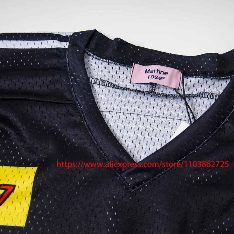 الصورة الحقيقية مارتين روز جيرسي التي شيرت كرة القدم الرياضة القمم تنفس شبكة سريعة الجافة الراحة عادية الخامس الرقبة مارتين روز تي شيرت