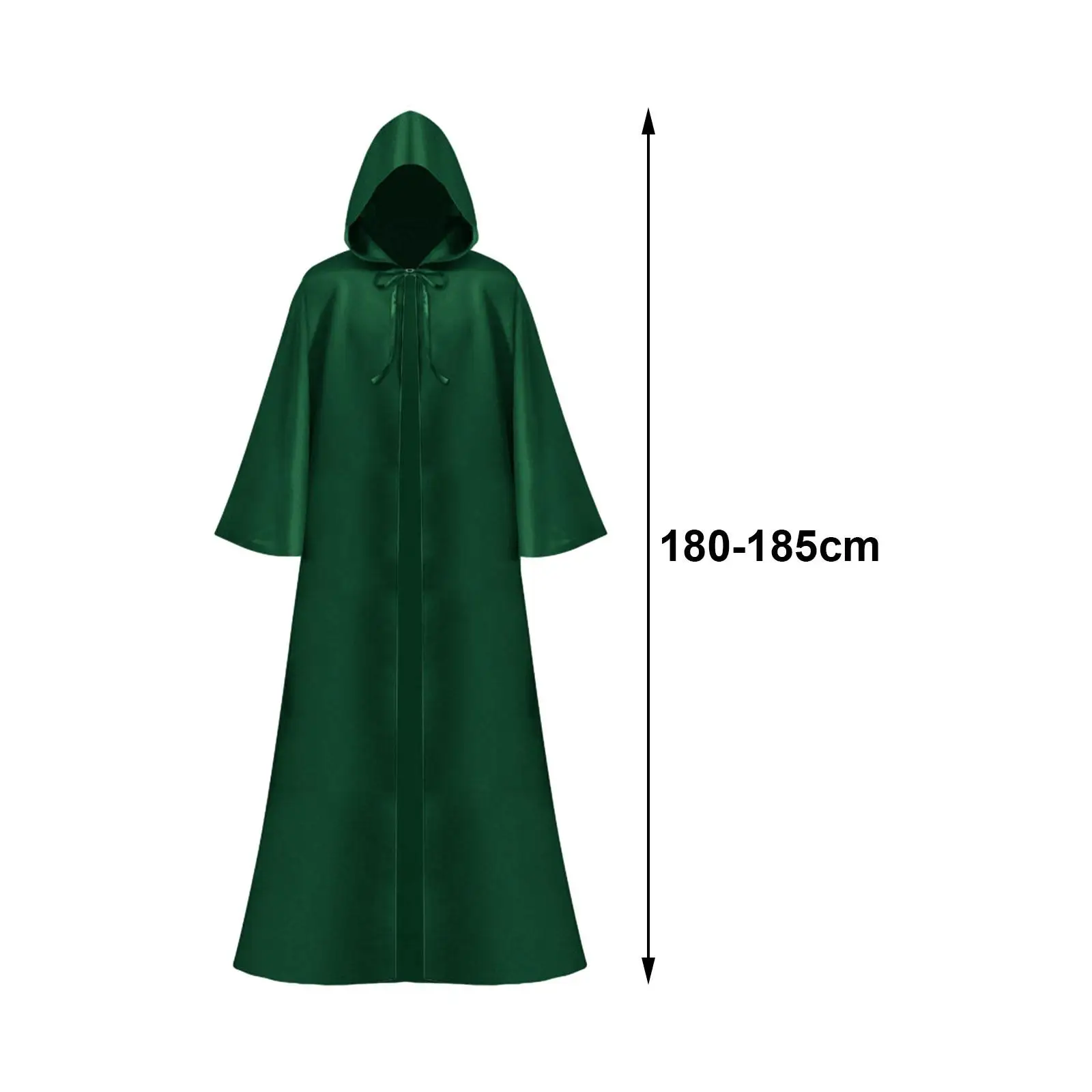 Adults Halloween Costume Cape Wizard Witch Medieval Cape Dress up for Stage Performance Photo Props Party Carnival Holiday