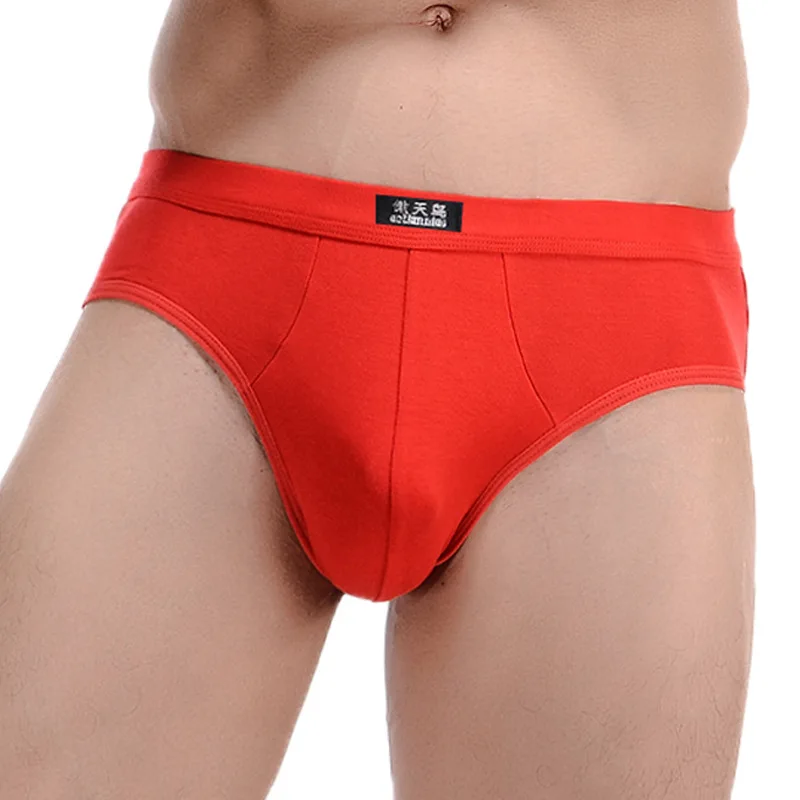 Ropa interior transpirable de Modal sólido para Hombre, calzoncillos sexys de cintura media, suaves y de alta elasticidad