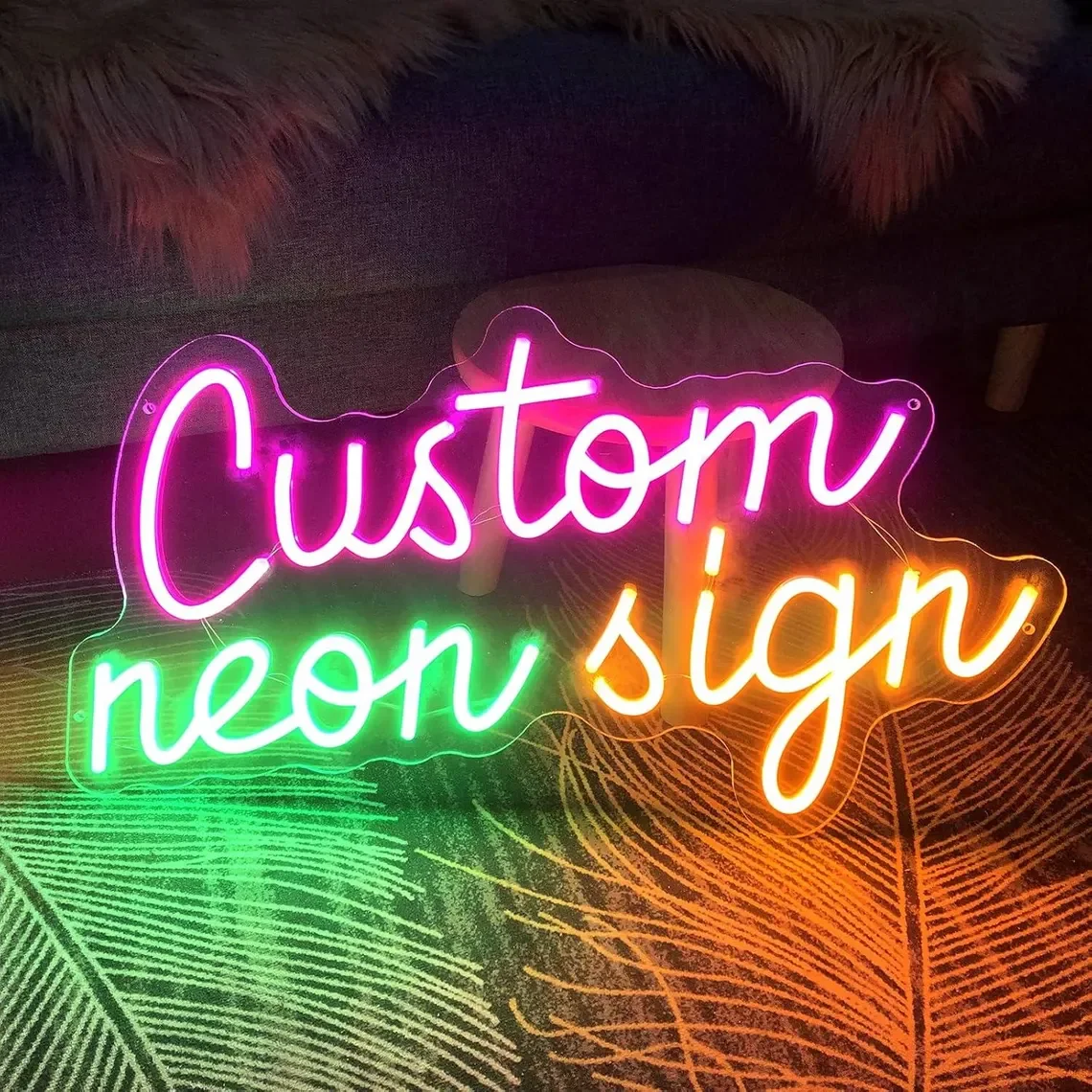 Custom Led Neon Sign Personalized Neon Light for Wall Decor Game Room Home Party Bar Coffee Company Name Business Logo Design