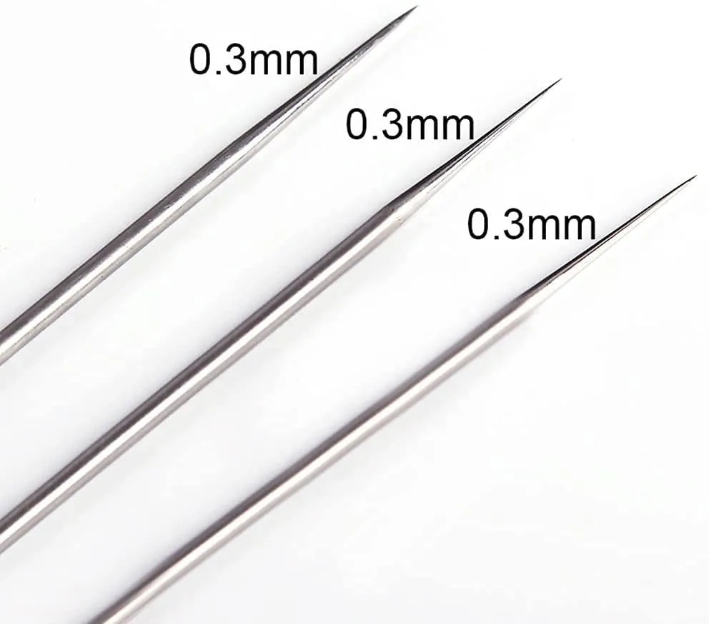 JOYSTAR 10PCS Airbrush Spare Parts, 0.3mm Needle, Nozzle and Needle Protector for Airbrush