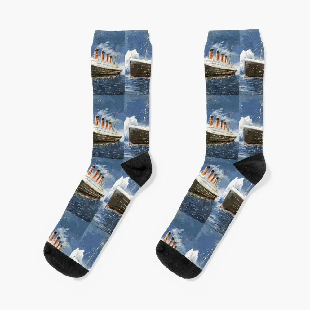 The most popular ship of all times, Titanic. Socks cool men cotton high quality Men Socks Luxury Brand Women's