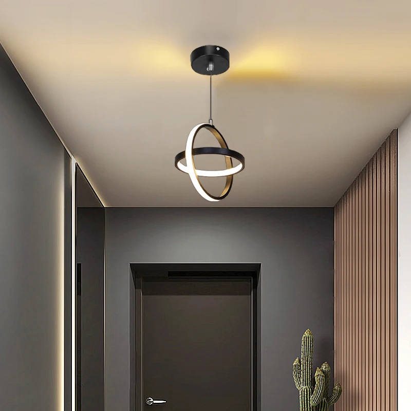 New Balcony Ceiling Chandelier Modern LED Simple Lustre Chandelier Basement Corridor Aisle Cloakroom 110-220V Home Lighting