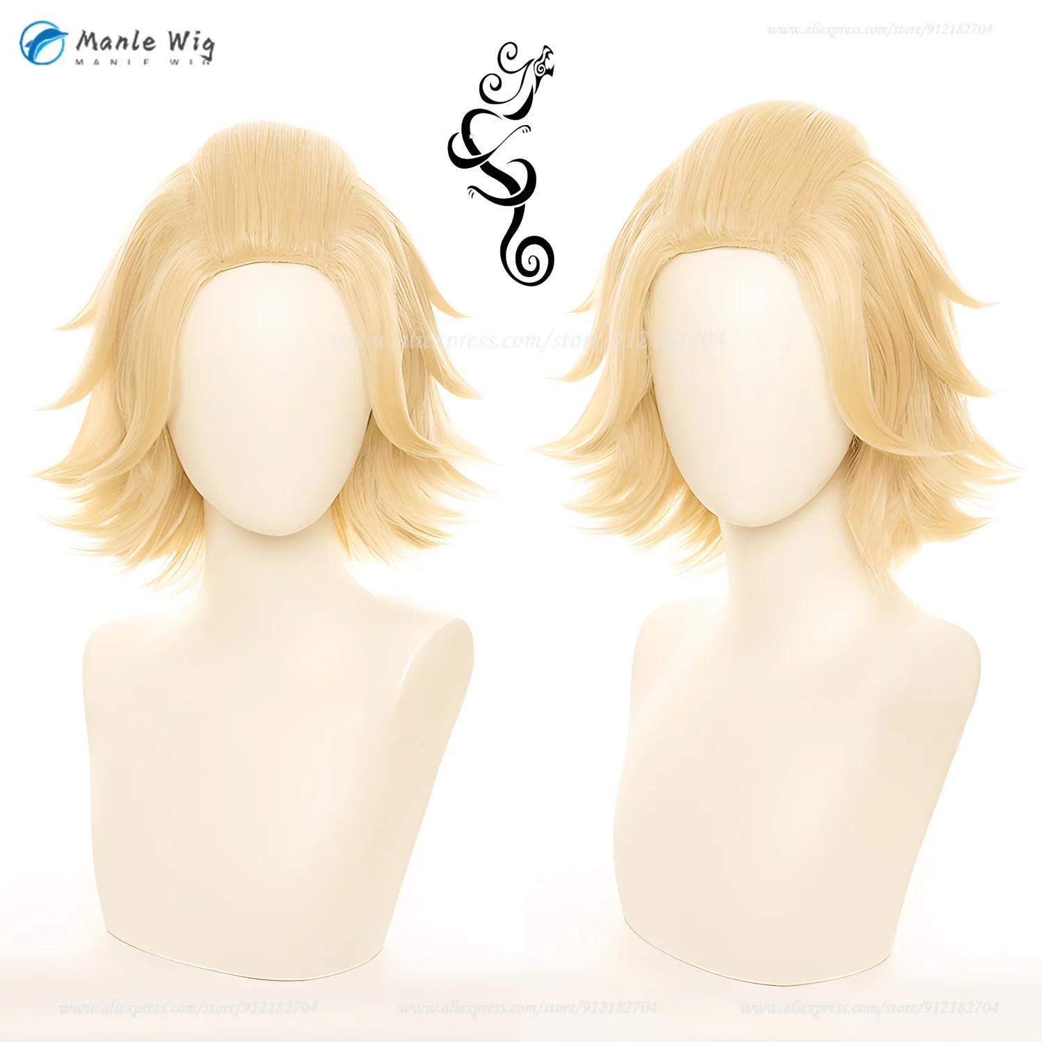 

Anime Sano Manjiro Sano Cosplay Wig Mikey Blonde Short Hair Heat Resistant Synthetic Wigs