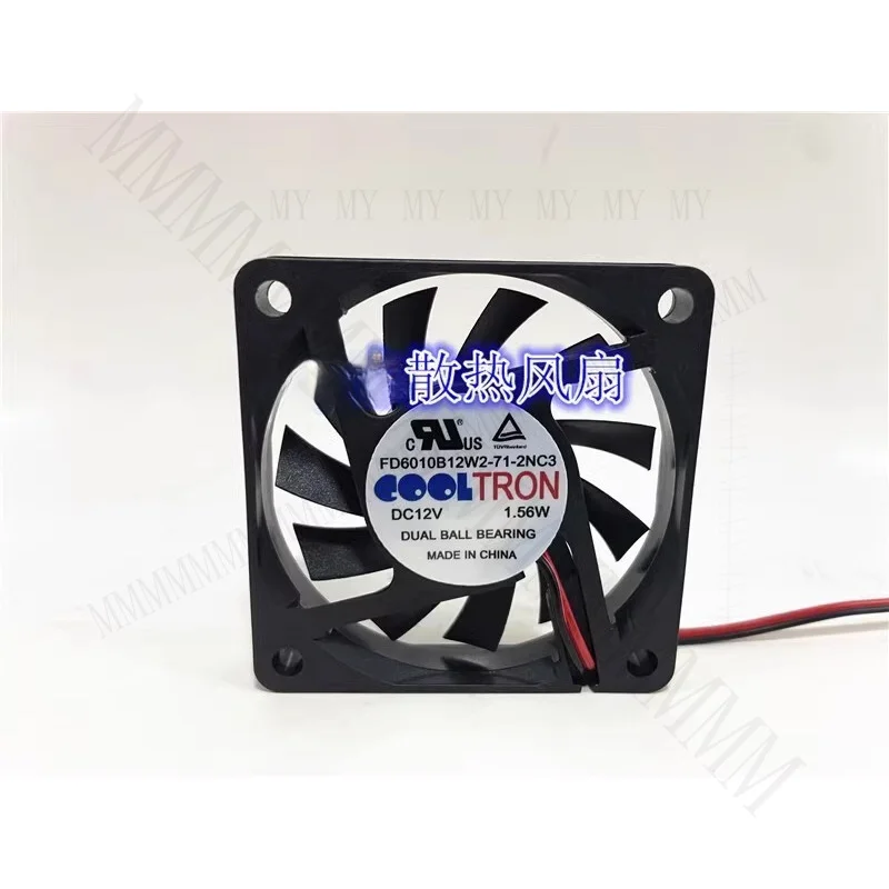 TT  COOLTRON FD6010B12W2-71-2NC3 12V 1.56W 2-wire cooling fan