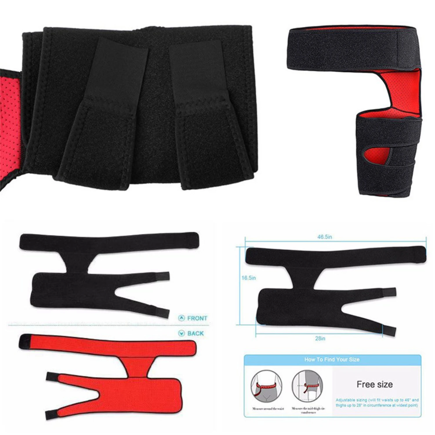 Soporte de cadera ligero, ajustable