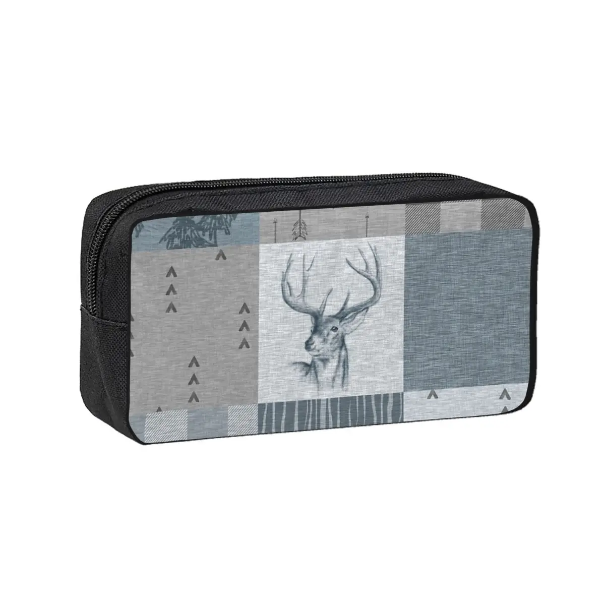 

Пеналы-косметички Deer Patchwork для школьников, большая сумка для ручек и карандашей, органайзер для канцелярии