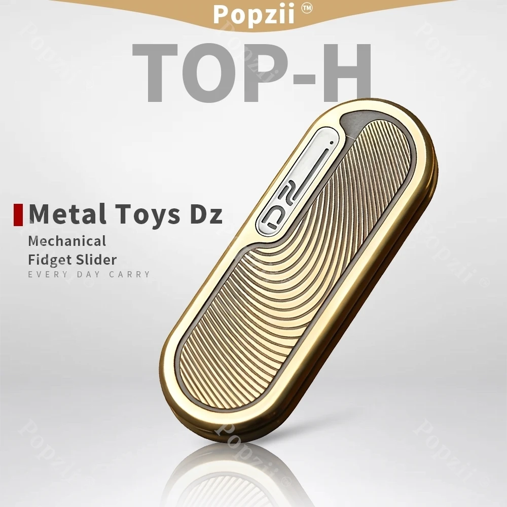 Metal Toys Dz TOP H  Accessories Mechanical Push Slider EDC Fidgeting toys Adults Stress Relief Toy Anxiety Toys