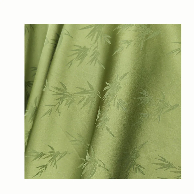 Роскошная жаккардовая ткань 2025 года с тонкими теневыми полосками и бамбуковым дизайном — материал для домашнего декора/обустройства