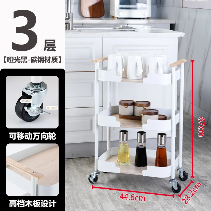 Kitchen Organizer Shelves Trolley Furniture Organizers Trolleys Wheels Save Space Storage Cart Muebles Para Cocina Rolling