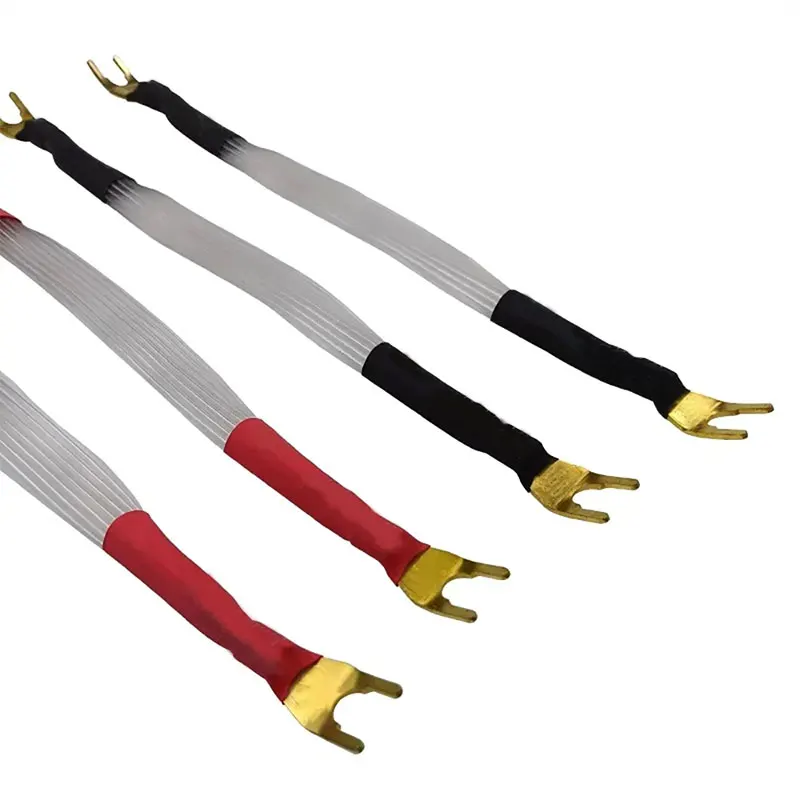 4 шт., белый соединительный кабель, мостовой кабель, посеребренная перемычка, соединительный кабель типа «банан-Y», мостовой провод